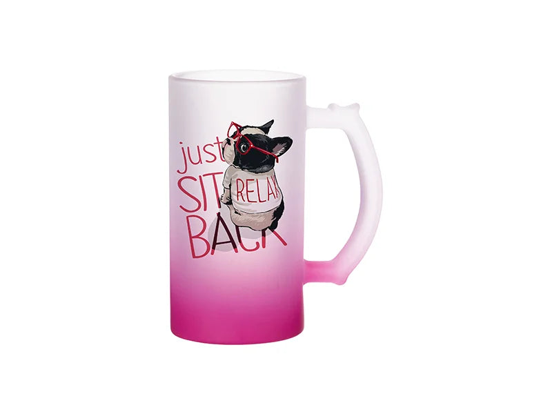 16oz Sublimation Glass Beer