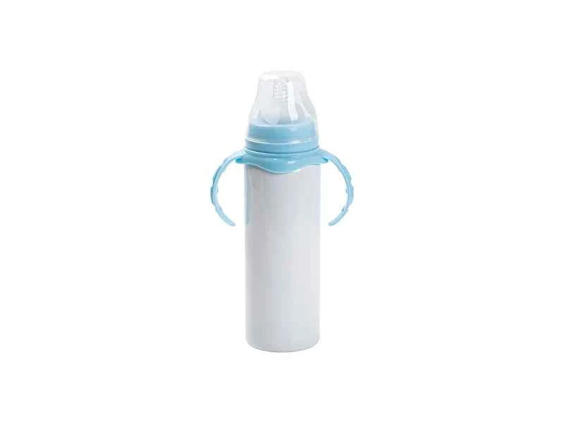 Botella Sippy de Leche de Acero Inoxidable 8oz/240ml para Sublimación (Blanca)