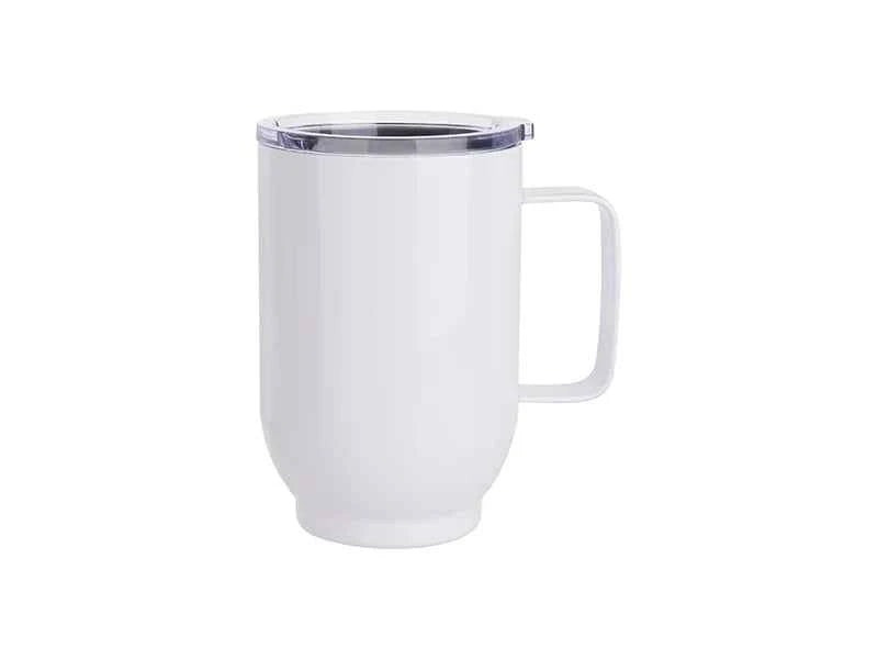 17oz / 500ml Sublimation Stainless Steel Coffee Cup – White | Sublimation Blank Travel Mug