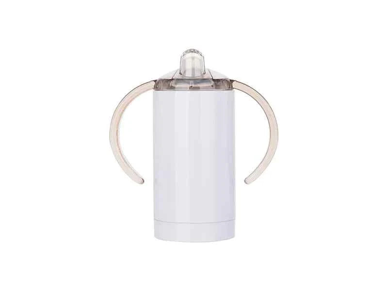 Vaso Sippy de Acero Inoxidable 13oz/400ml para Sublimación con Boquilla (Blanco)