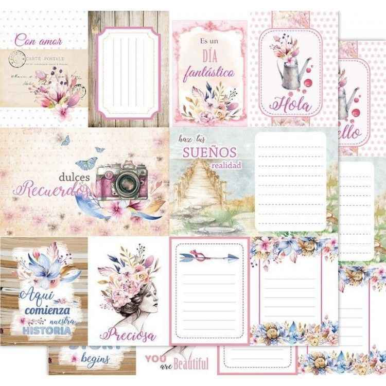 Scrapbook Paper - Hello Spring - Our Story 12" x 12"