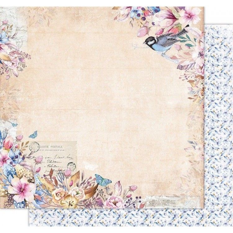 Scrapbook Paper - Hello Spring - Free spirit 12" x 12"
