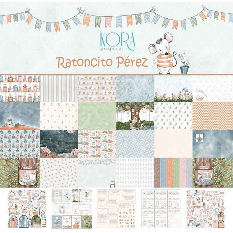 Pack Scrapbook Paper - LITTLE MOUSE PÉREZ