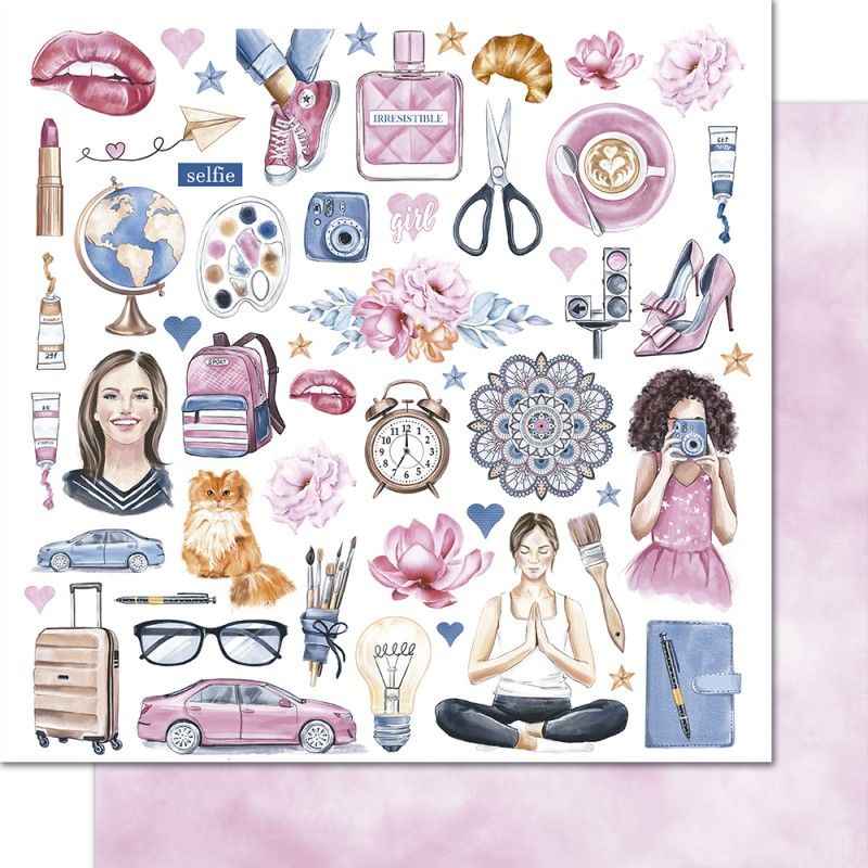 Scrapbook Paper - Super Girl - Women's world