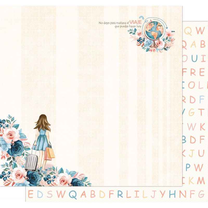 Scrapbook Paper Trotamundos - Vacaciones