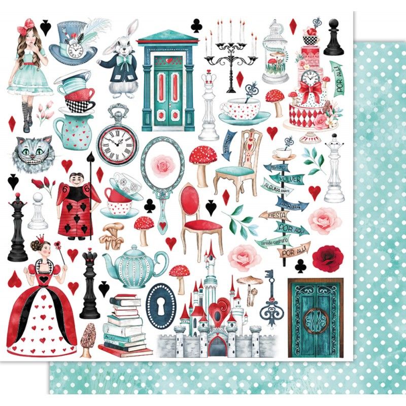 Scrapbook Paper Wonderland - Alice's Dream
