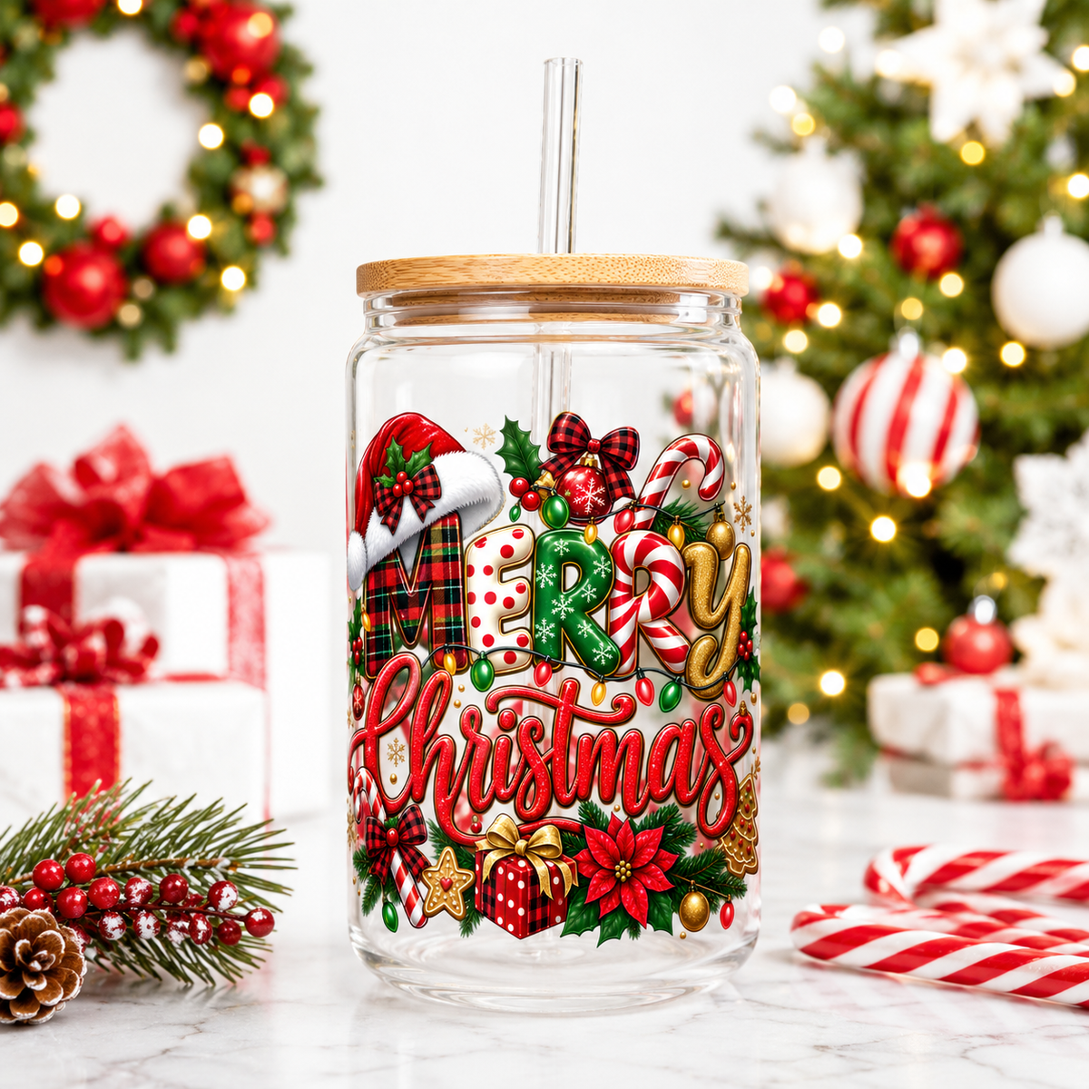 Merry Christmas Classic Bundle - Clip Art Navideño Descarga Digital