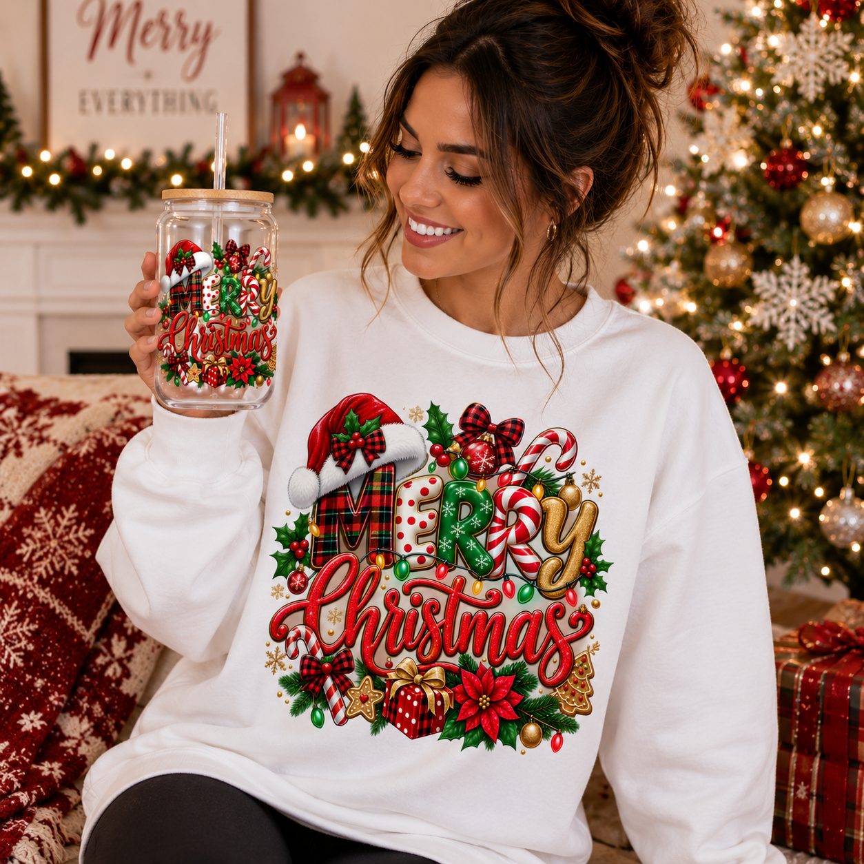 Merry Christmas Classic Bundle - Clip Art Navideño Descarga Digital