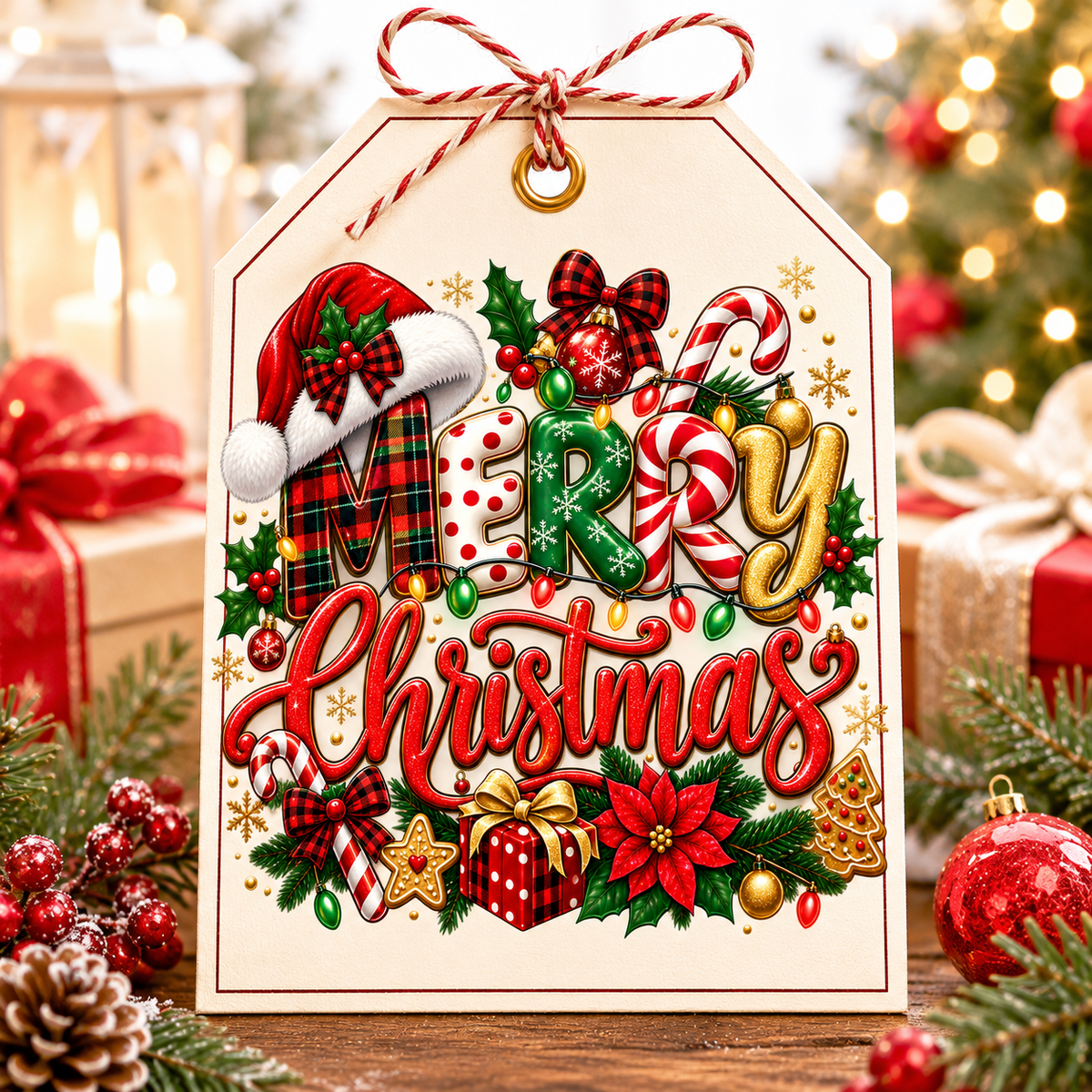 Merry Christmas Classic Bundle - Clip Art Navideño Descarga Digital
