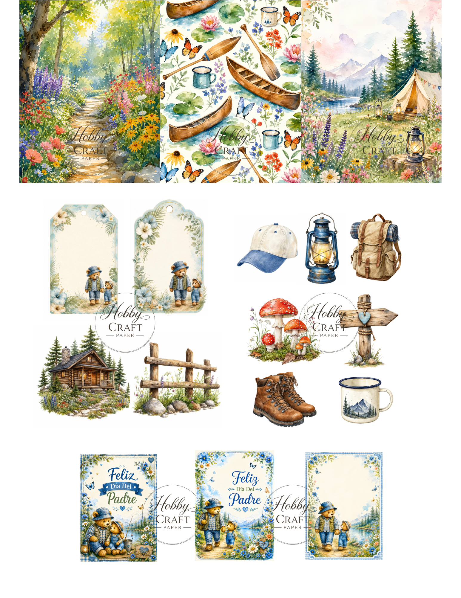 Little Moments with Papa – Kit de Scrapbook Digital (26 páginas)