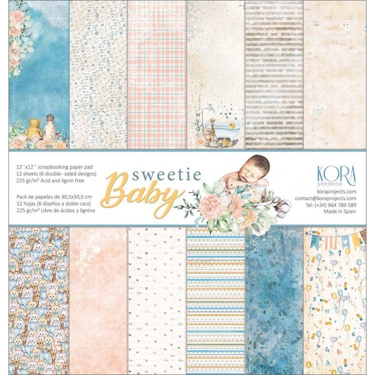 Scrapbook Paper -  Pack of papers - Sweetie Baby