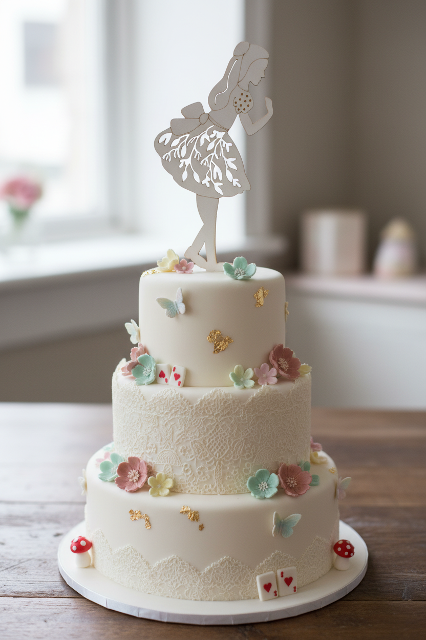 Cake Topper Silueta Chipboard