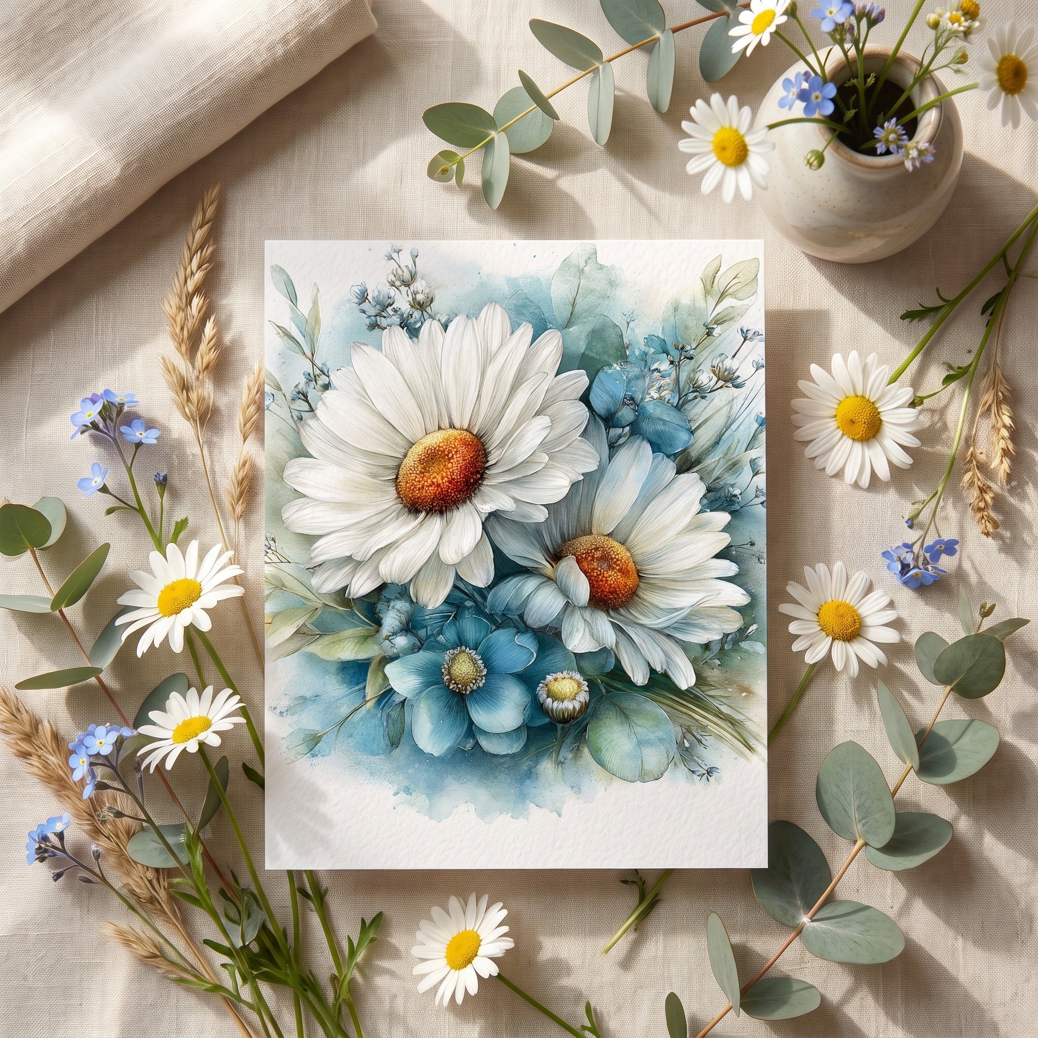 Double-Sided Scrapbook Paper Pad | Susurros del Mar – Coastal Collection | 15 Sheets 300gsm