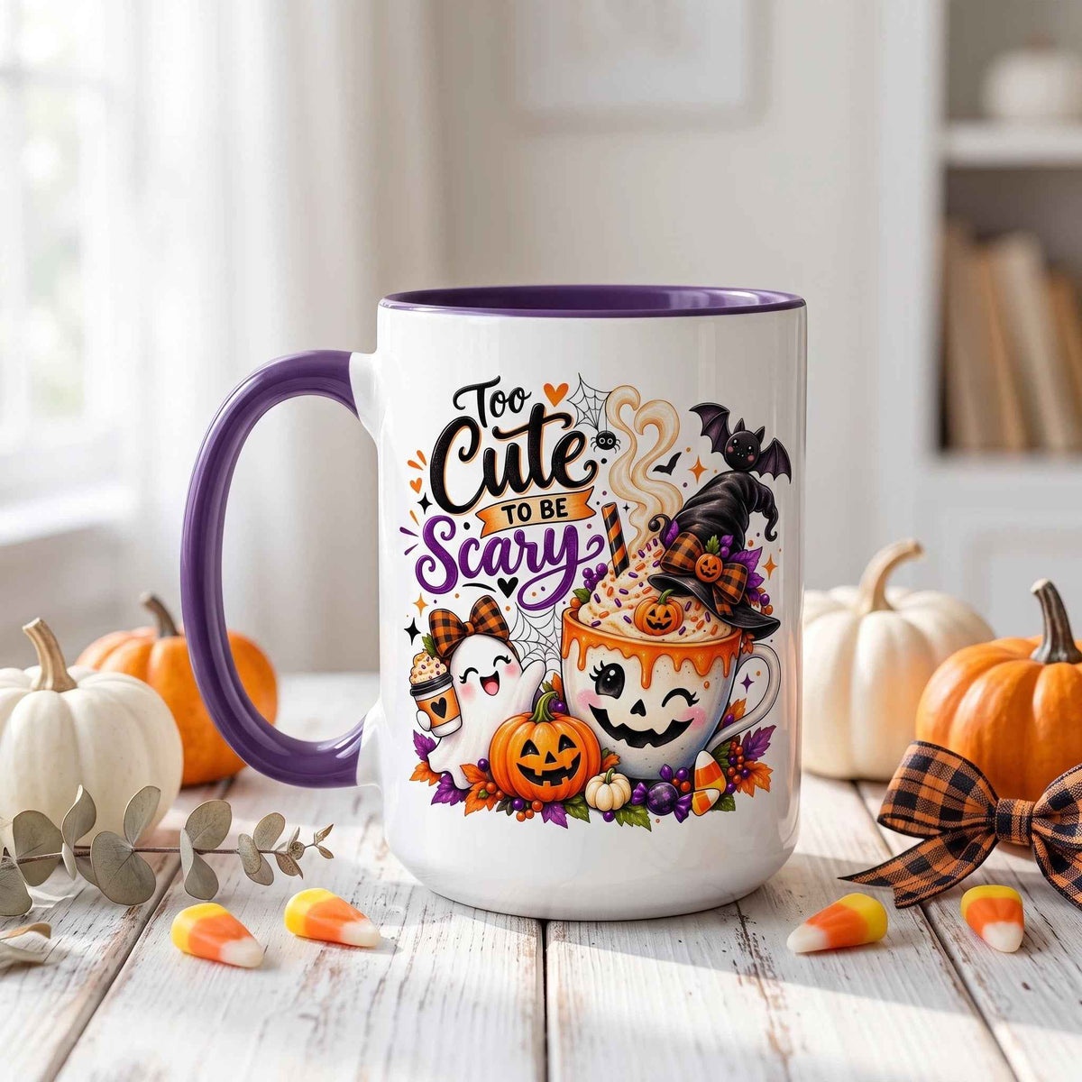 Clipart PNG Too Cute to be Scary – Fantasma Halloween | Descarga Digital 4500px