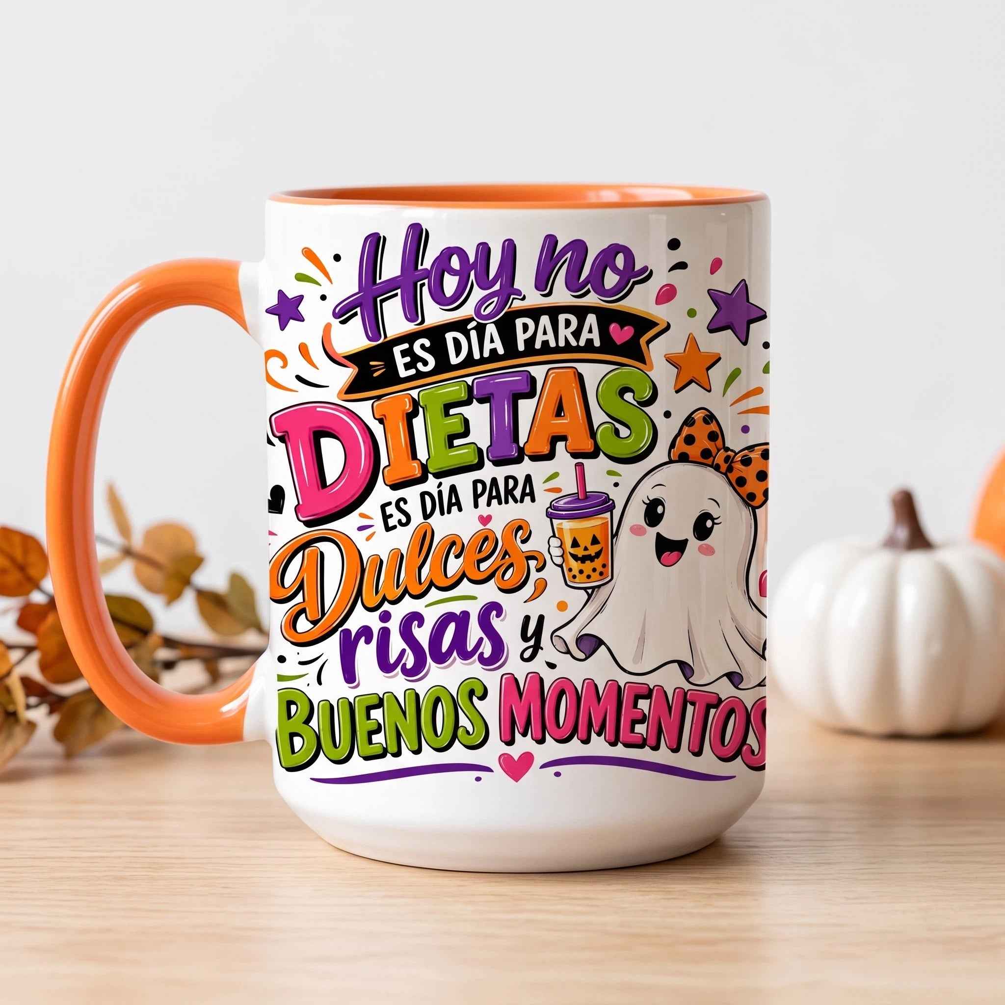 Clipart PNG Hoy No Es Día Para Dietas – Fantasma Halloween Dulces | Descarga Digital 4500px