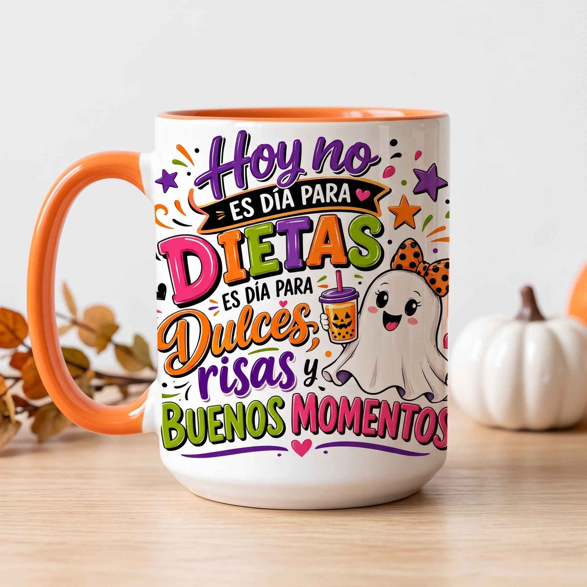 Clipart PNG Hoy No Es Día Para Dietas – Fantasma Halloween Dulces | Descarga Digital 4500px