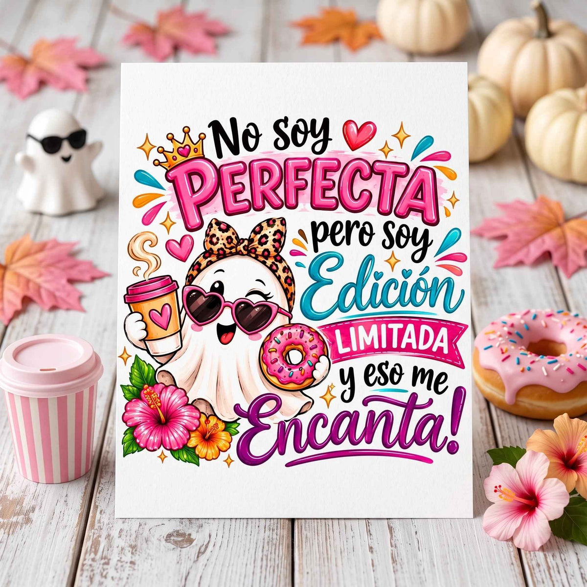Clipart PNG No Soy Perfecta Soy Edición Limitada –  Fantasma Glam Halloween | Descarga Digital 4500px